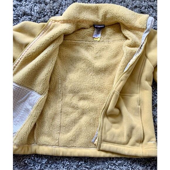 Patagonia Synchilla Windzone YELLOW ZIP Fleece Jacket Coat womens M - Picture 4 of 8